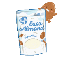 Milk Almond Sticker
