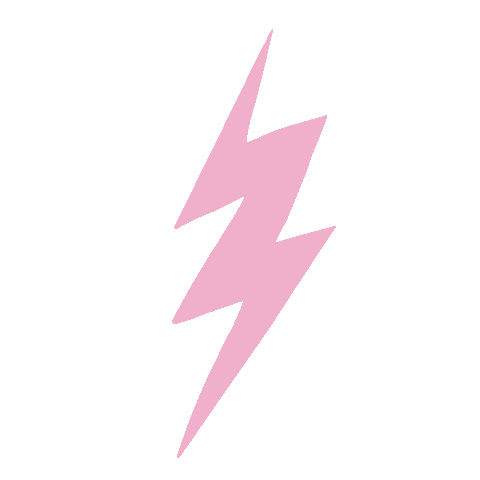 lightning bolt pink Sticker by Katie Thierjung / The Uncommon Place