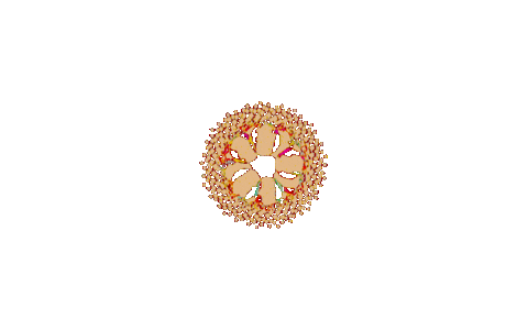 3D Flower Sticker by Quasi Crystals