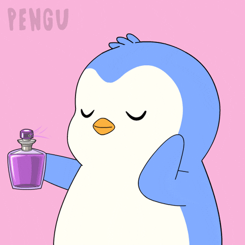 Smells Good Make Up GIF by Pudgy Penguins
