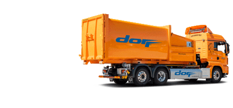 Orange Truck Sticker by Dorr Unternehmensgruppe