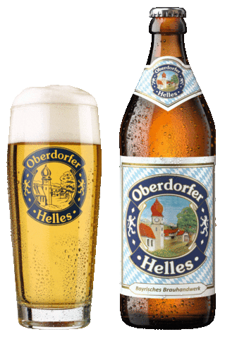 oberdorferhelles giphyupload cheers bier bayern Sticker