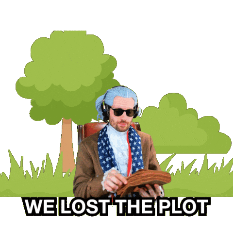 Confused Off The Rails Sticker