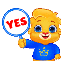Oh Yeah Yes Sticker by Lucas and Friends by RV AppStudios