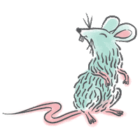 araposaeoelefante mouse mice rato ratinho Sticker