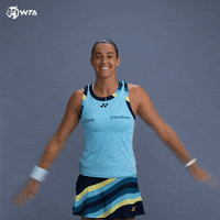 Flying Caroline Garcia GIF by WTA
