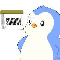 Morning Penguin Sticker by Pudgy Penguins