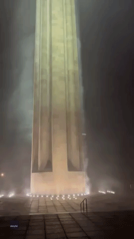 Storm Lashes National WWI Memorial in Kansas City
