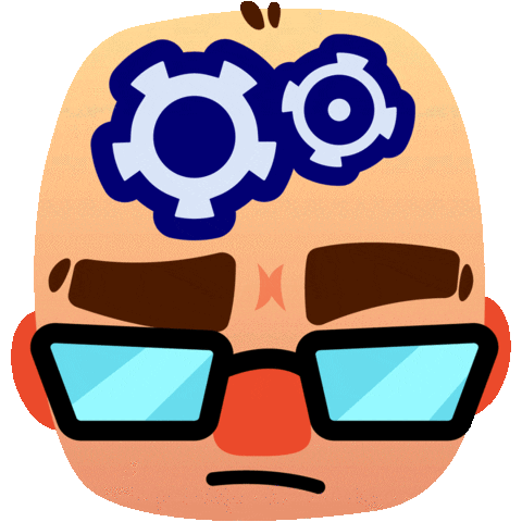 AFDRAWS giphyupload thinking stupid afdraws Sticker