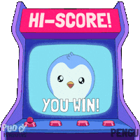 High Score Win Sticker by Pudgy Penguins