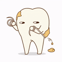 Cleaning Tooth GIF by dental_sozai