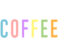 Coffee Rainbow Sticker