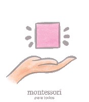 montessoriparatodos mano montessori cubo juguetes Sticker