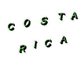 Flying Costa Rica Sticker by Mat Voyce