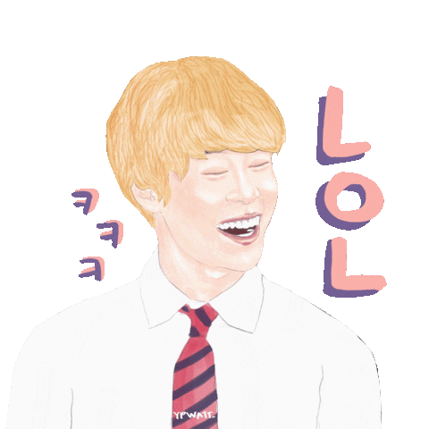 ypwatt giphyupload bts laugh lmao Sticker