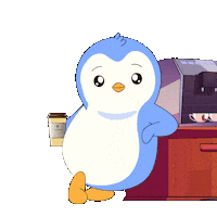 Good Morning Coffee Sticker by Pudgy Penguins