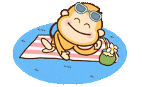 Beach Holiday Sticker by playnationsg