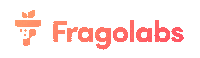 fragolabs logo pink loop orange Sticker