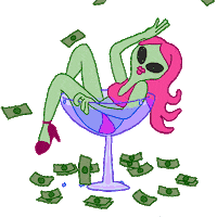 Drunk Area 51 Sticker by Holler Studios