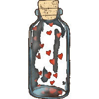In Love Bottle Sticker