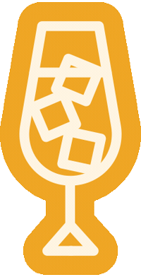 On The Rocks Drinking Sticker by Las Vegas