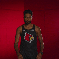 Track And Field Superman GIF by Louisville Cardinals