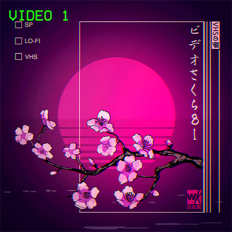 warakami giphyupload pink glitch vhs GIF