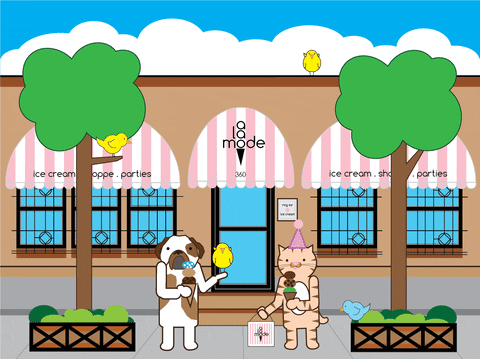 alamodeshoppe giphyupload new sticker ice cream GIF