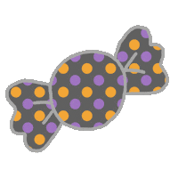 Halloween Candy Sticker