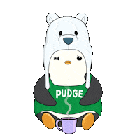 Tired Wake Up Sticker by Pudgy Penguins