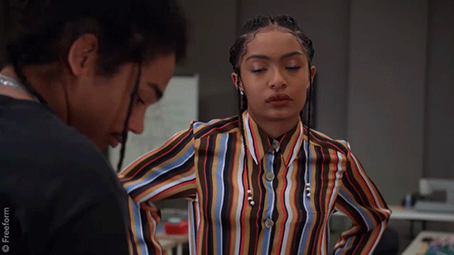 Yara Shahidi Whatever GIF by grown-ish