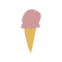 MidwestHouse ice cream dessert cream treats Sticker