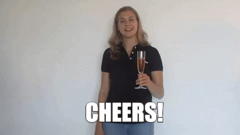 ZorgOber giphygifmaker party cheers wine GIF