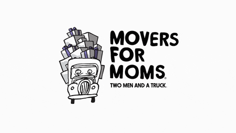 TwoMenAndATruck giphyupload mom move moving GIF