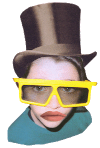 Hat Mouth Sticker by Galvanik Zug