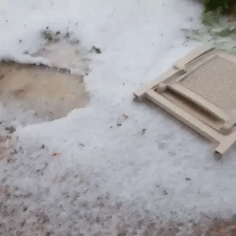 Woman Celebrates Florida Hailstorm With Song
