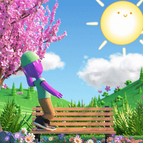 High Five Cherry Blossom GIF by Good Vibes Club