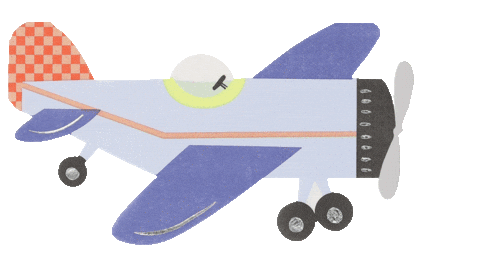 Flying Jet Plane Sticker by Meri Meri