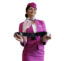 Travel Buckle Up Sticker by WOW air