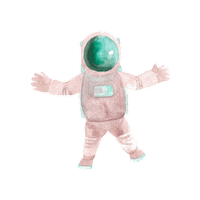 Space Astronaut Sticker by Hello Ginger