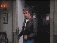 the fonz followers GIF