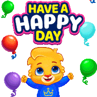 Happy Good Day Sticker by Lucas and Friends by RV AppStudios