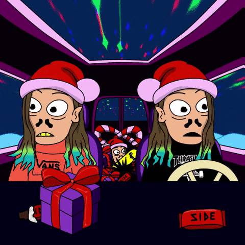 Driving Merry Christmas GIF by Vlad Naboka