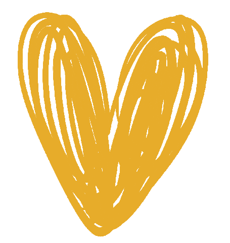 Yellow Heart Love Sticker