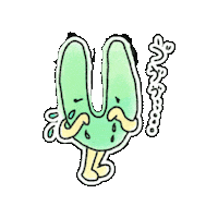 Sad Illustration Sticker