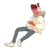 iamsagun music sad walking depressed Sticker