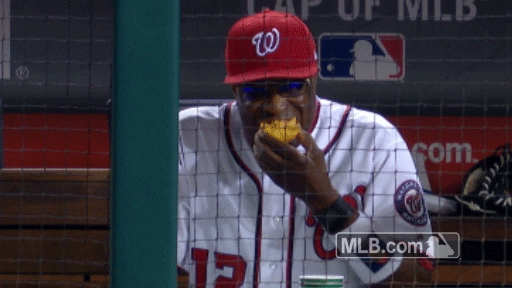 washington nationals eating GIF by MLB
