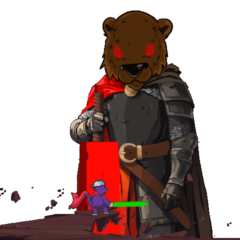 Crypto Bear Sticker by BigBrains