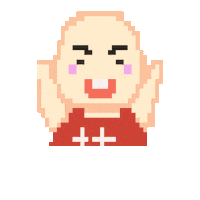 Happy Pixel Sticker