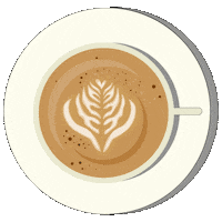 Coffee Latte Sticker by Hobbykokken